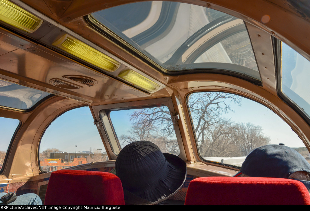 Grand Canyon Railway Coconino Dome interior